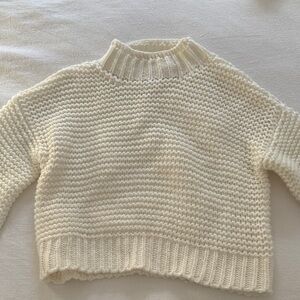 Princess Polly Cream Turtleneck Sweater